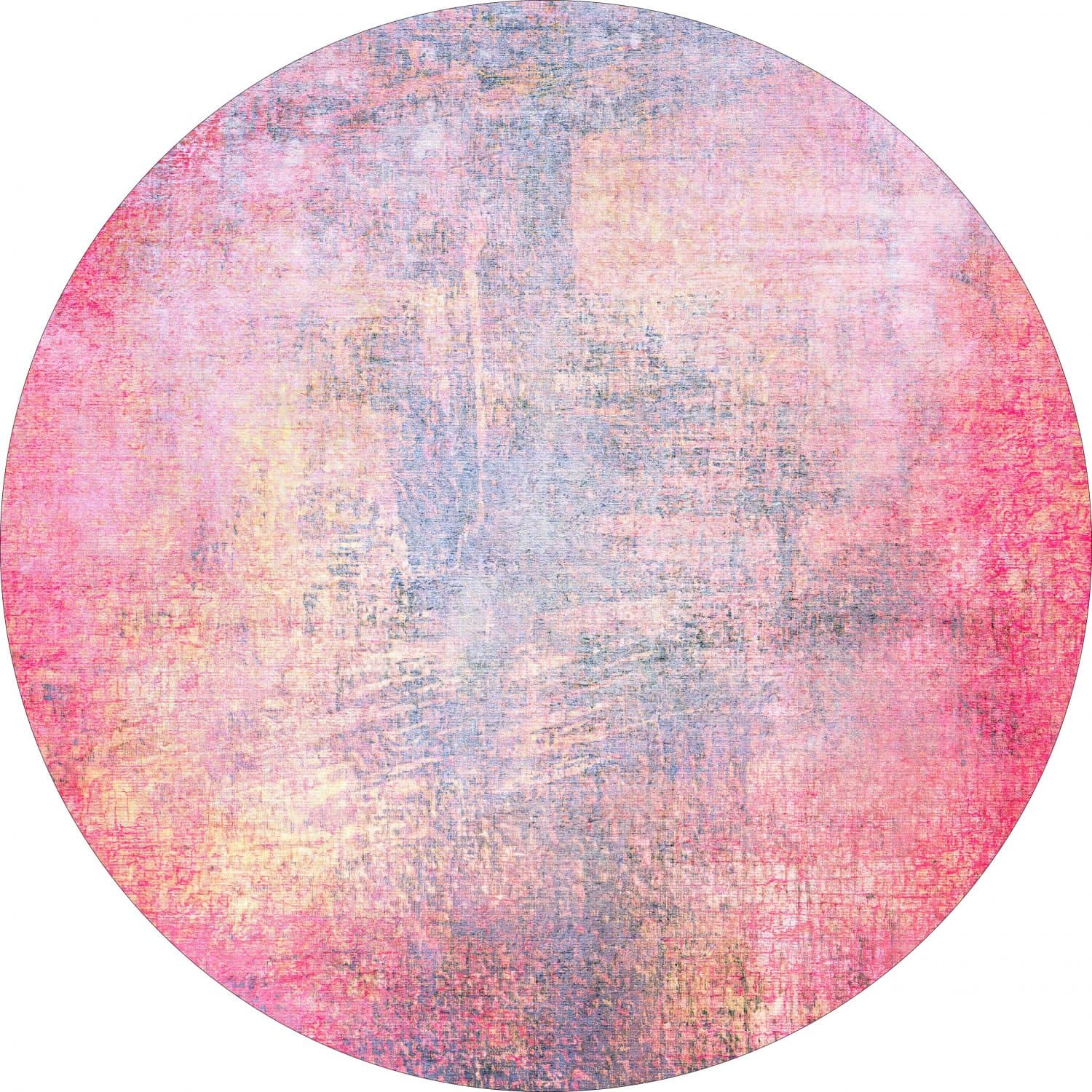 Rund matta - Perugia (rosa) (Storlek: Ø 240 cm)