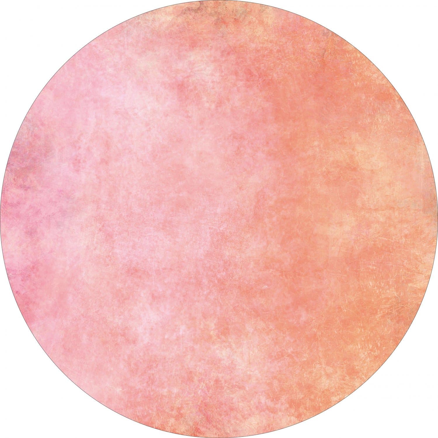 Rund matta - Baden (rosa) (Storlek: Ø 160 cm)