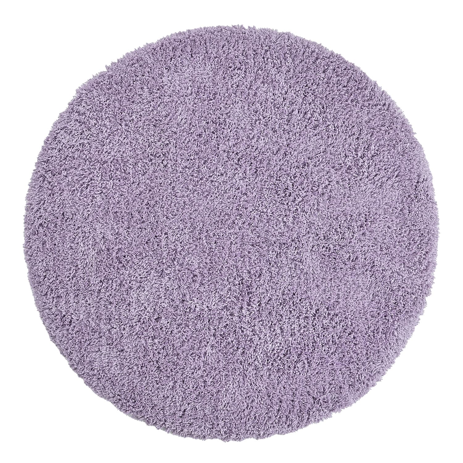 Rund matta - Combarro Solid Cotton Shaggy (ljuslila) (Storlek: Ø 160 cm)