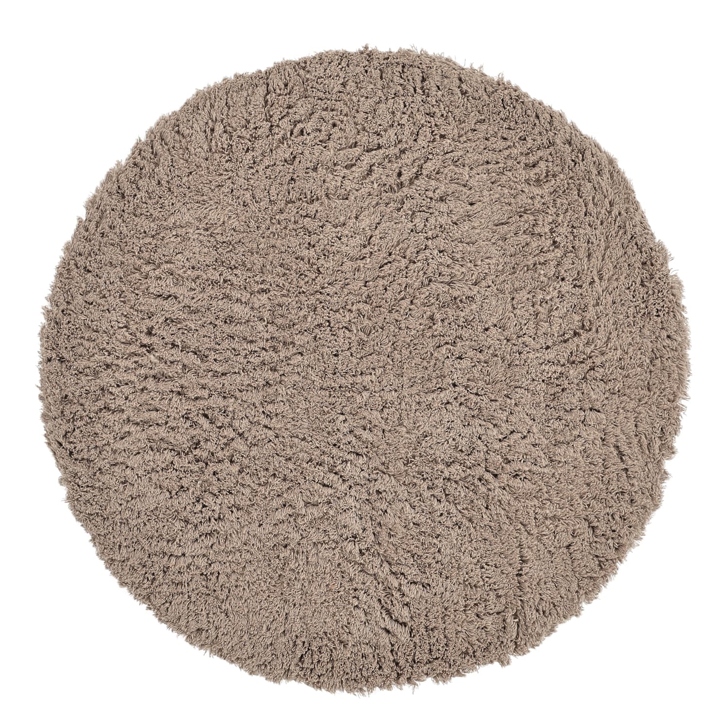 Rund matta - Aliste Wool Shaggy (brun) (Storlek: Ø 200 cm)