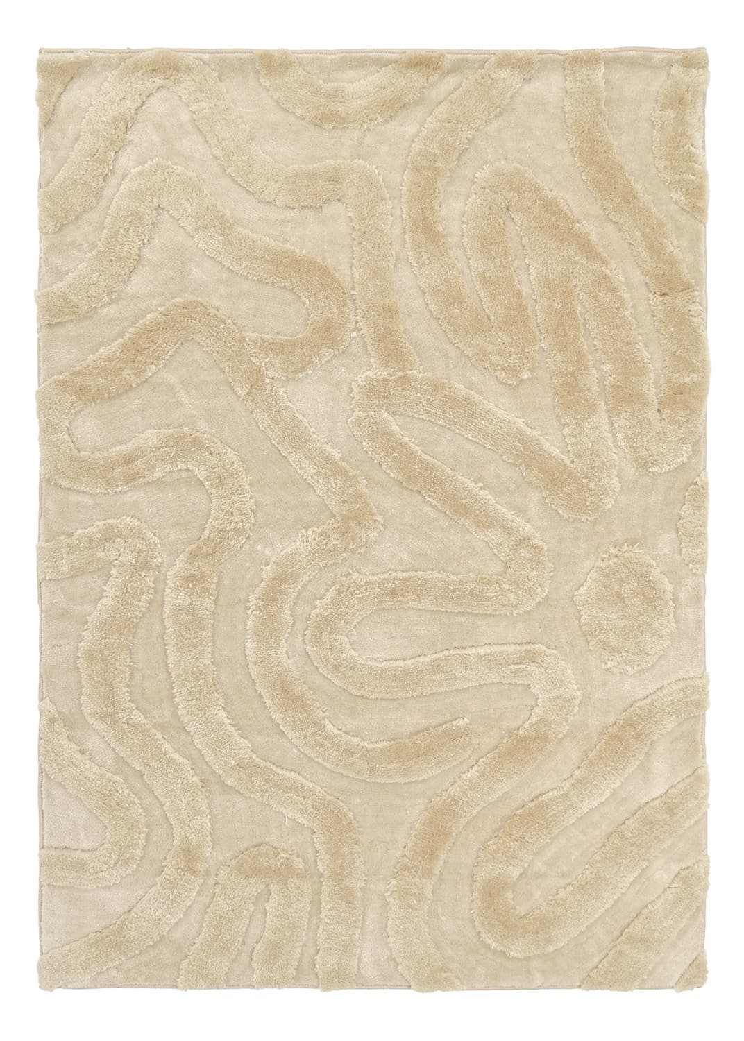 Ryamattor - Akaba (cream/beige) (Storlek: 140 x 200 cm)