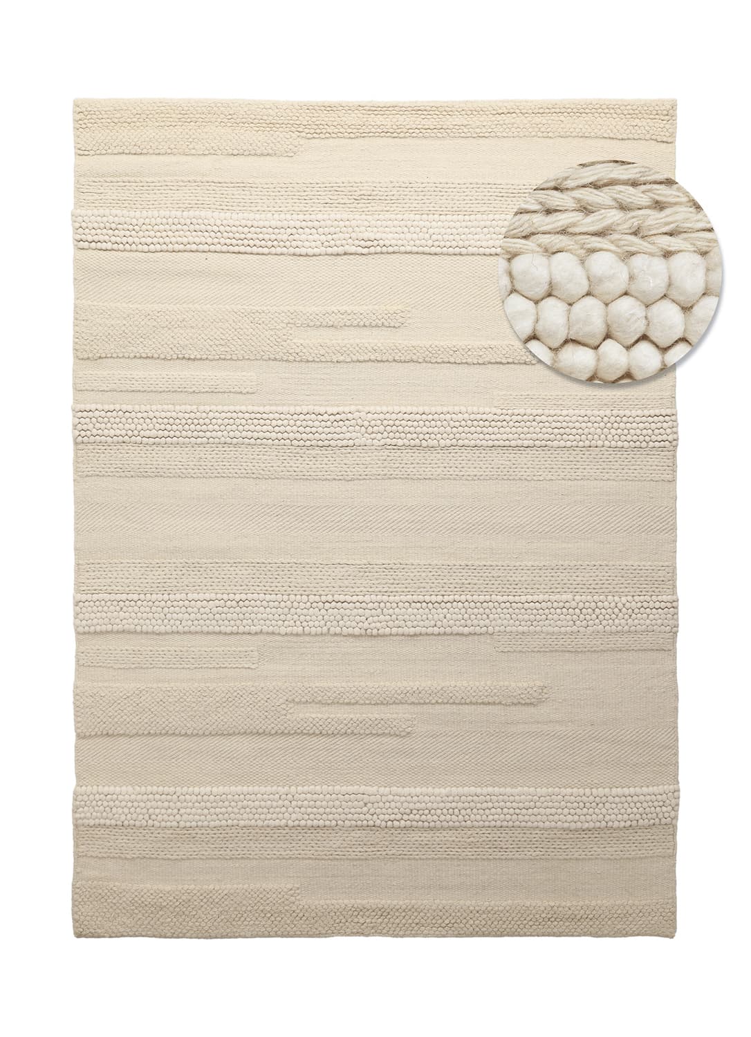 Ullmatta - Almaty (cream) (Storlek: 140 x 200 cm)