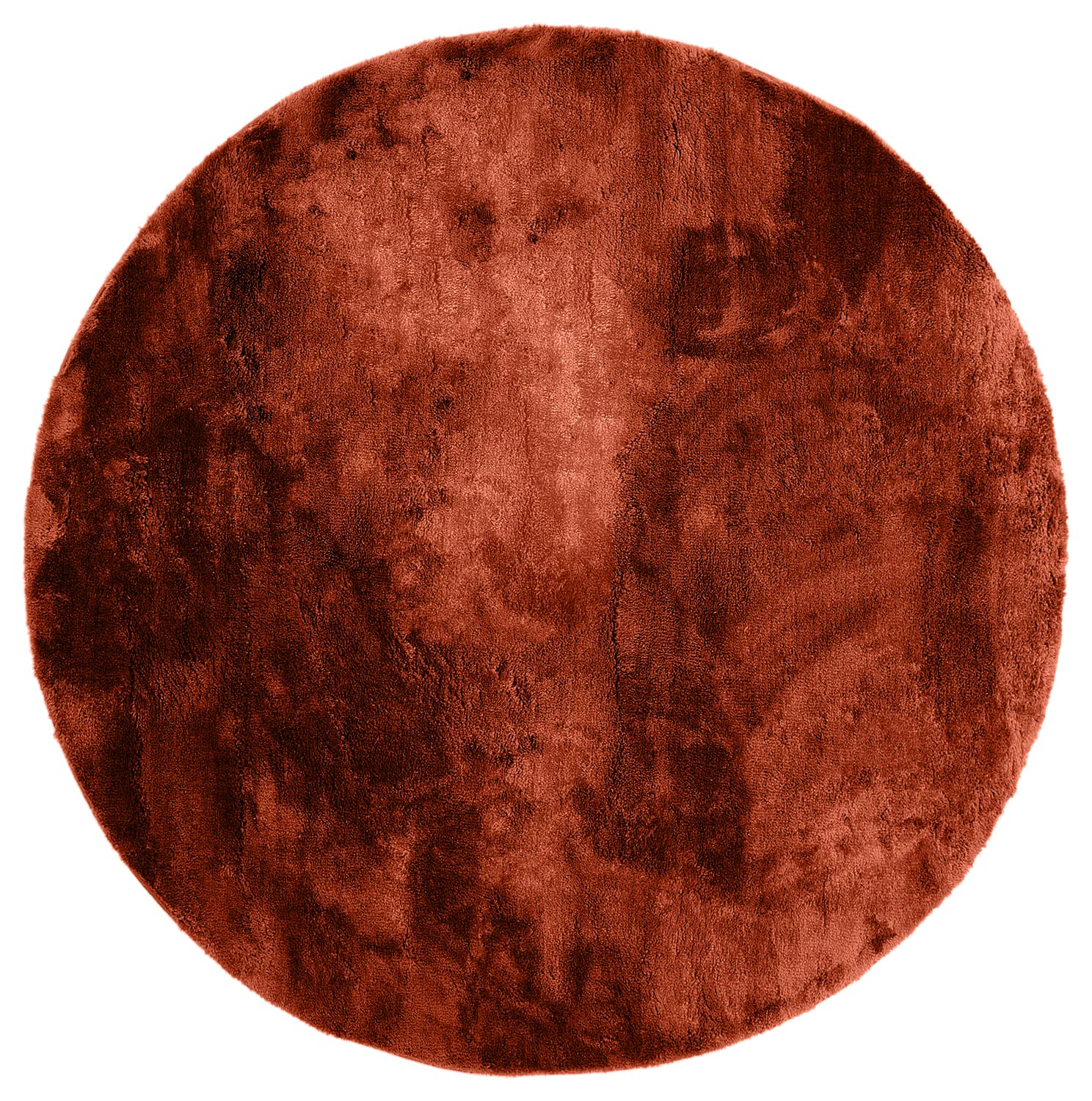 Runda mattor - Aranga Super Soft Fur (röd) (Storlek: Ø 120 cm)