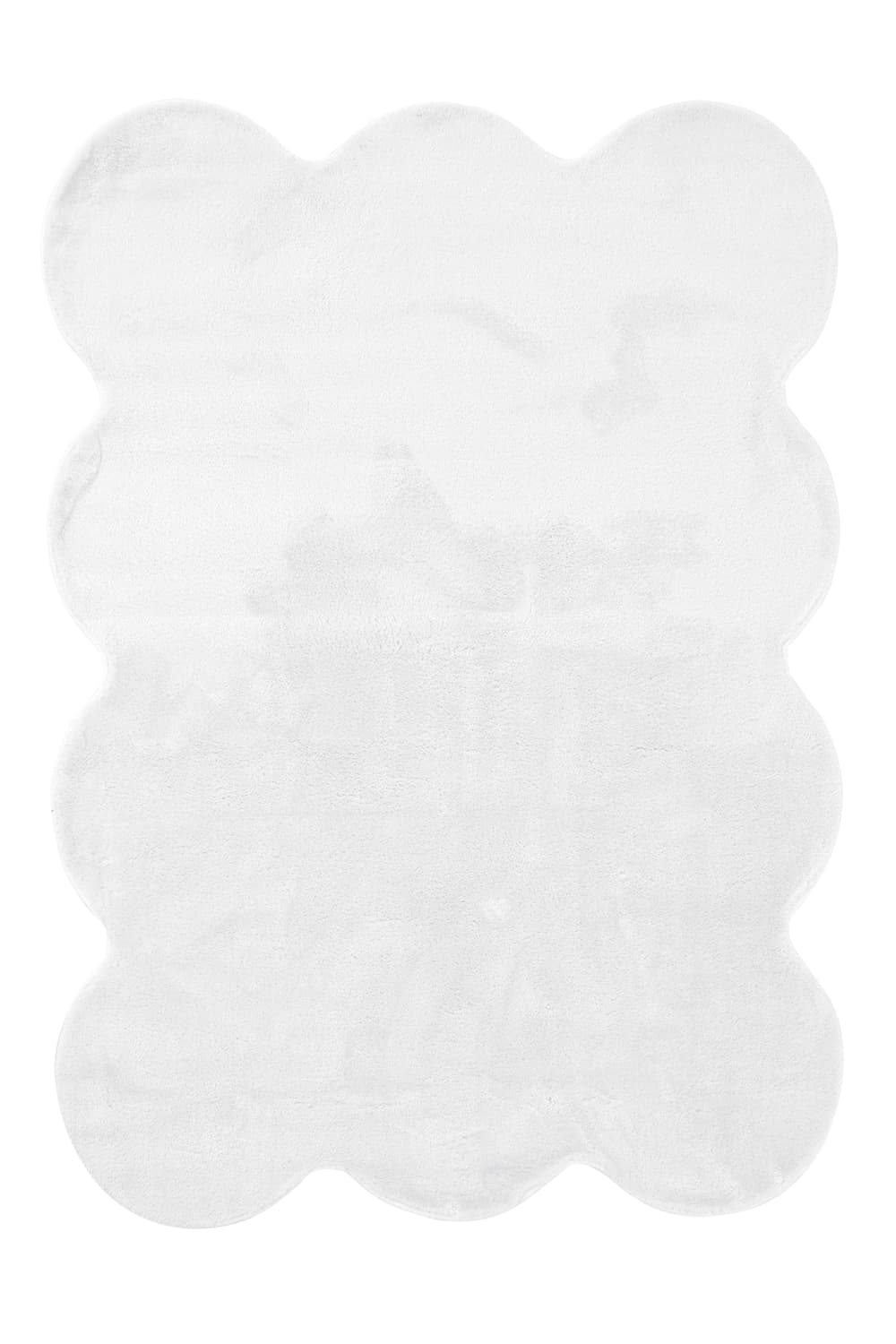 Vågig Ryamatta - Aranga Super Soft Fur (vit) (Storlek: 80 x 250 cm)