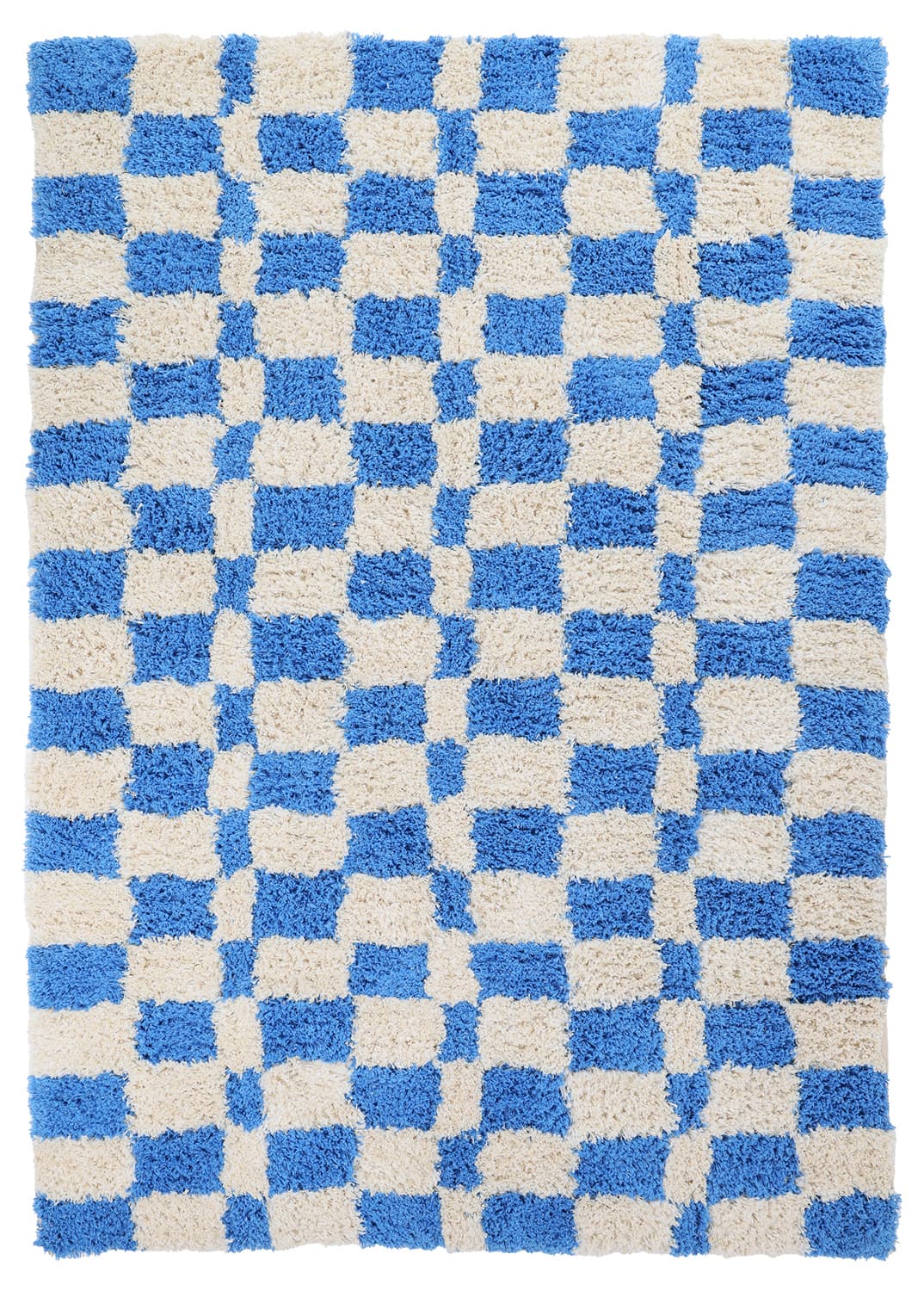 Ryamattor - Atrani Natural Cotton Shaggy (blå) (Storlek: 80 x 150 cm)