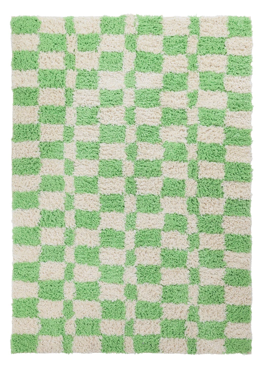 Ryamattor - Atrani Natural Cotton Shaggy (grön) (Storlek: 80 x 150 cm)