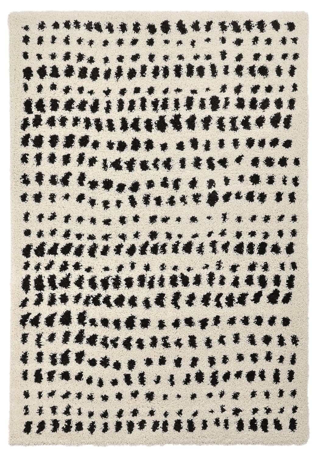 Ryamattor - Dotty (svart/vit) (Storlek: 80 x 150 cm)