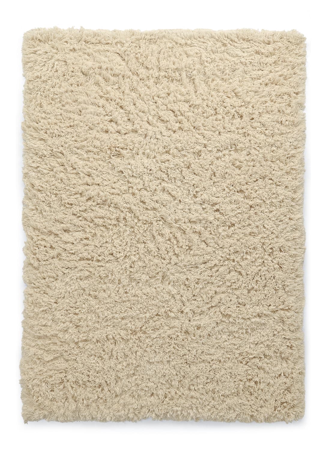 Ryamatta - Fassale Hand Woven Wool Shaggy (cream) (Storlek: 140 x 200 cm)
