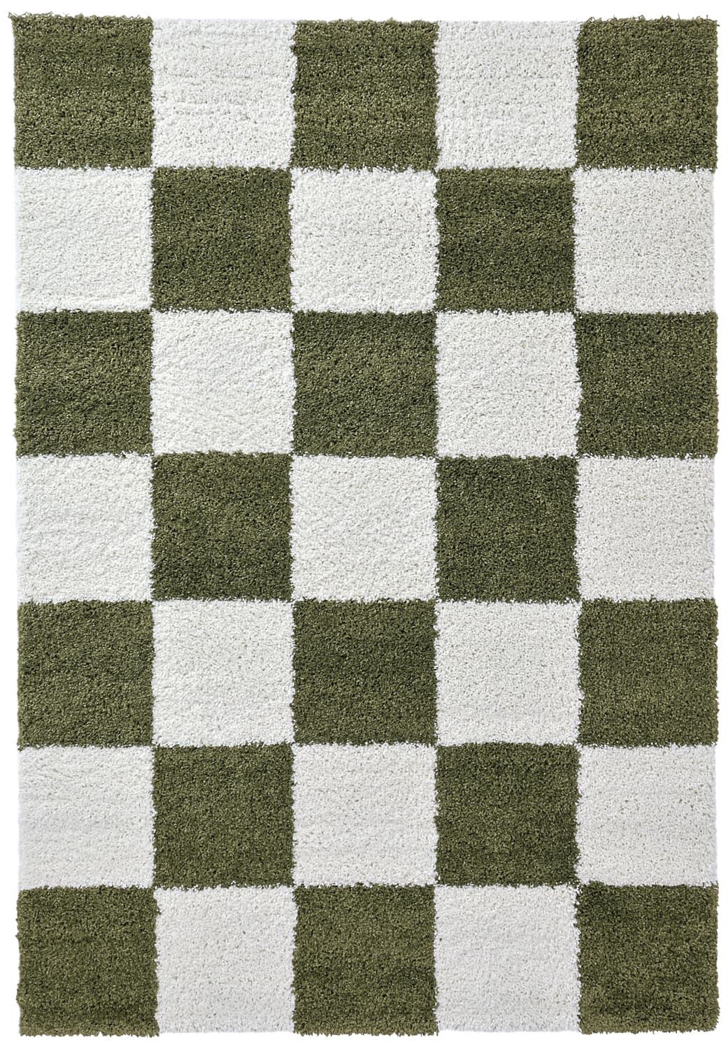 Ryamattor - Gordes (grön/vit) (Storlek: 240 x 340 cm)