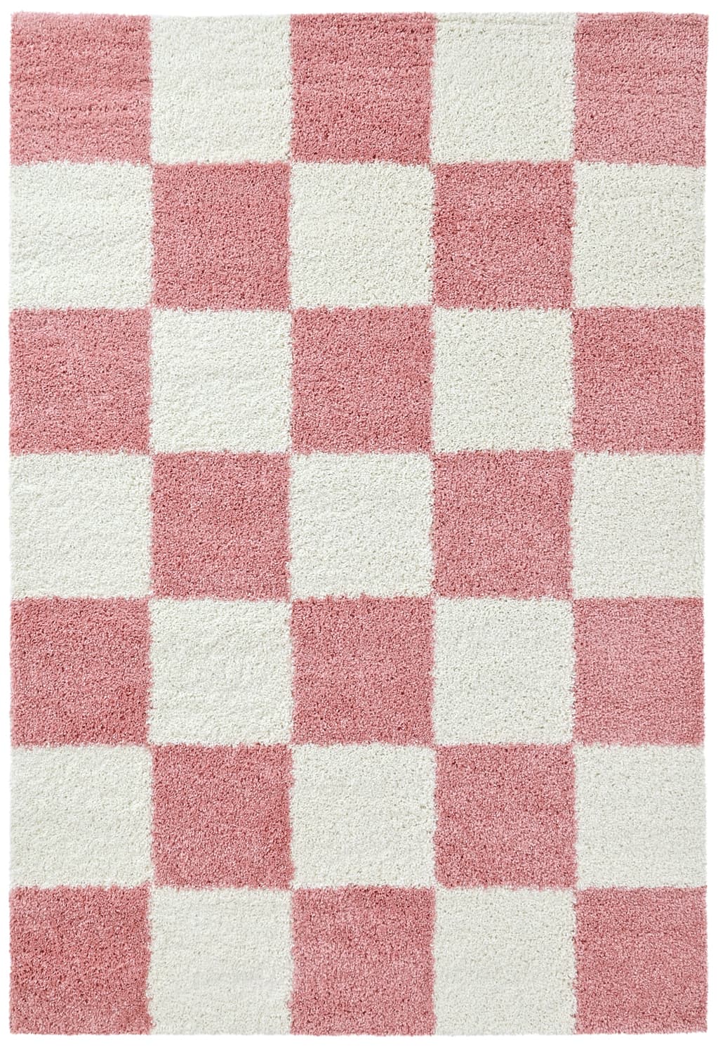 Ryamattor - Gordes (rosa/vit) (Storlek: 80 x 150 cm)