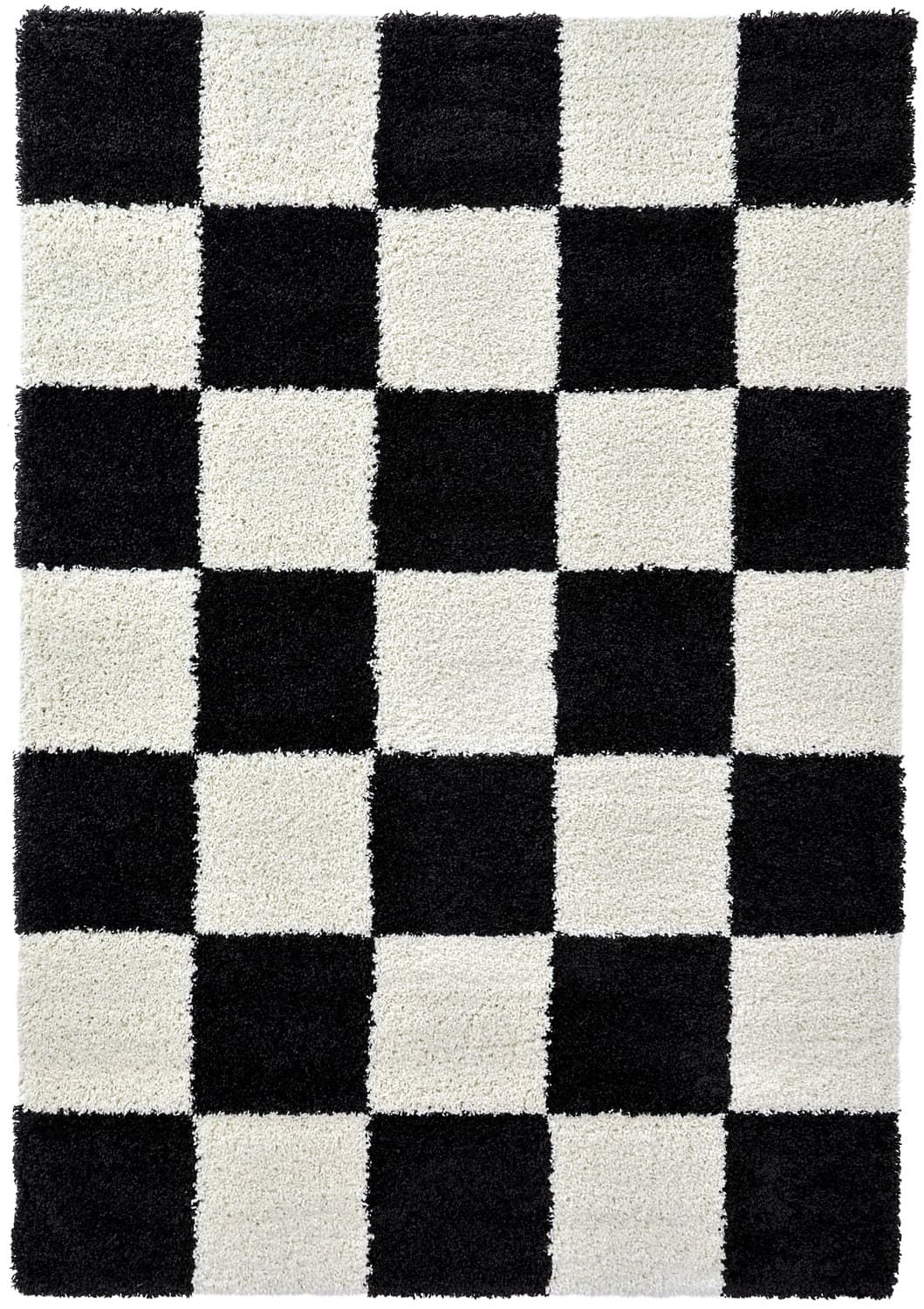 Ryamattor - Gordes (svart/vit) (Storlek: 80 x 150 cm)