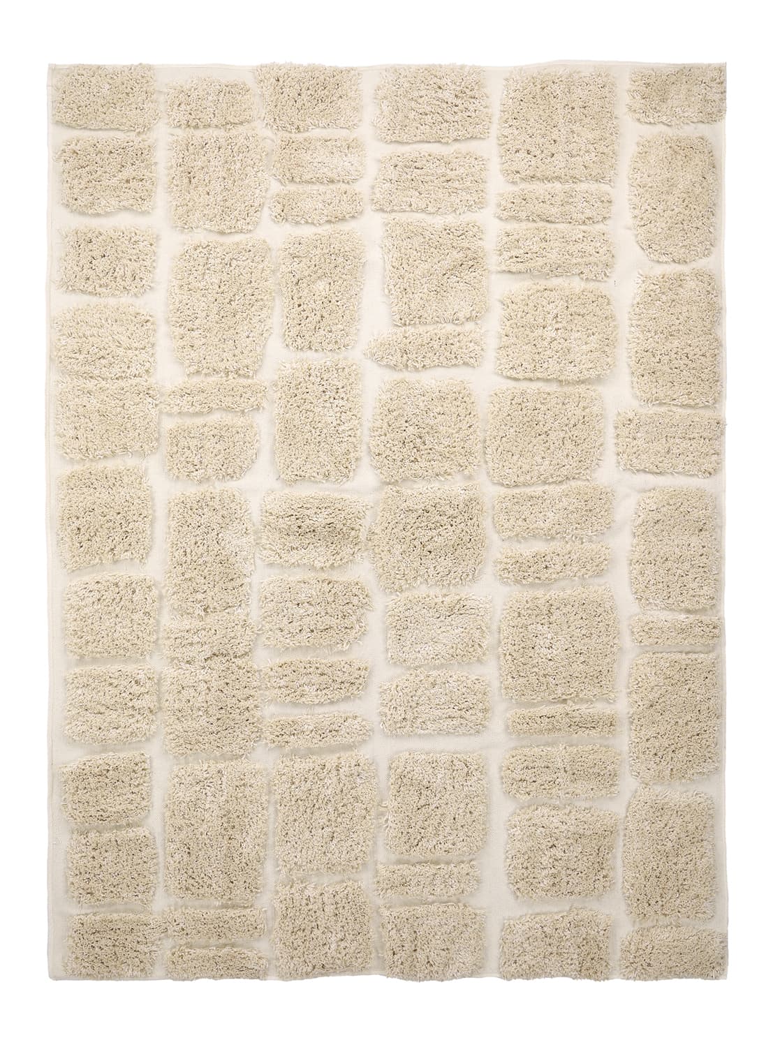 Ryamattor - Otranto Natural Cotton Shaggy (offwhite) (Storlek: 80 x 250 cm)