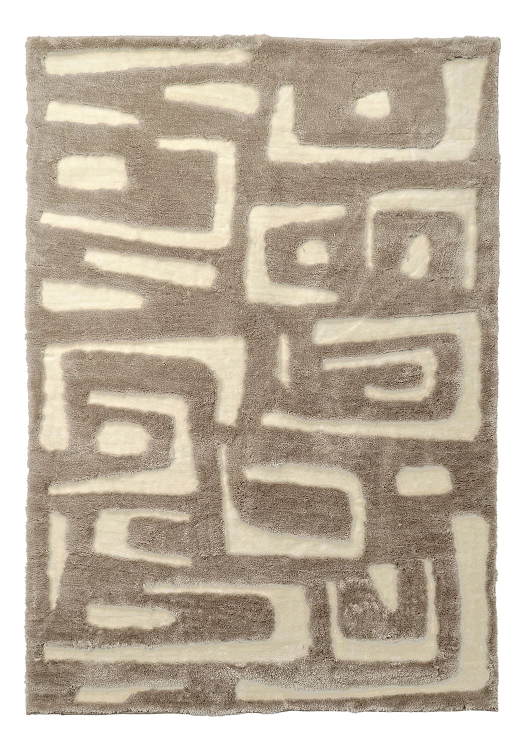 Ryamattor - Palmyra (beige/vit) (Storlek: 240 x 340 cm)