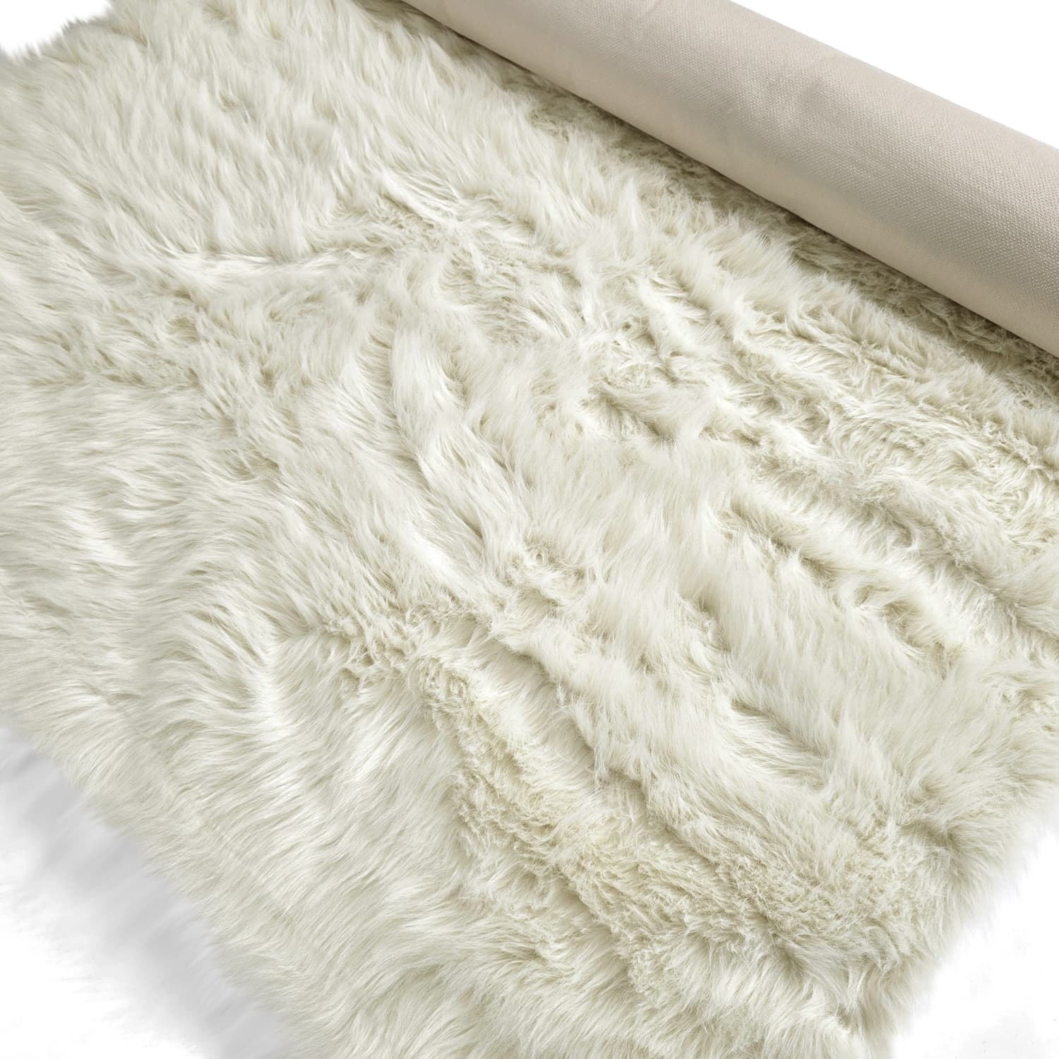 Ryamattor - Sohar (vit) (Storlek: 240 x 340 cm)