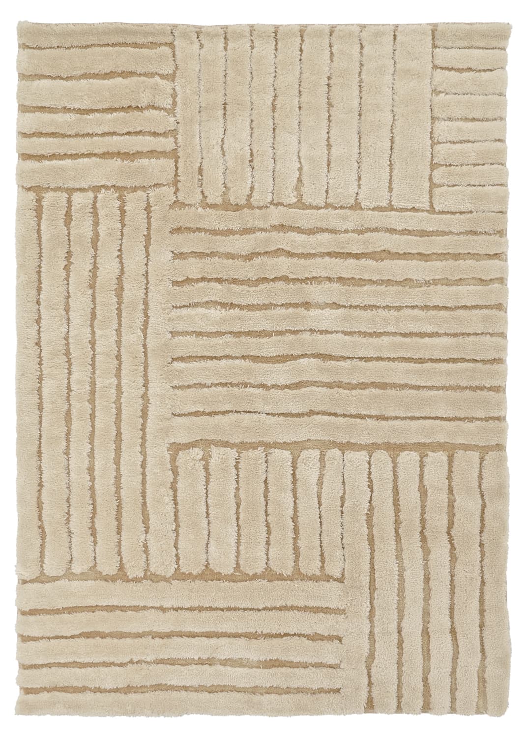 Ryamattor - Tyros (beige/cream) (Storlek: 140 x 200 cm)
