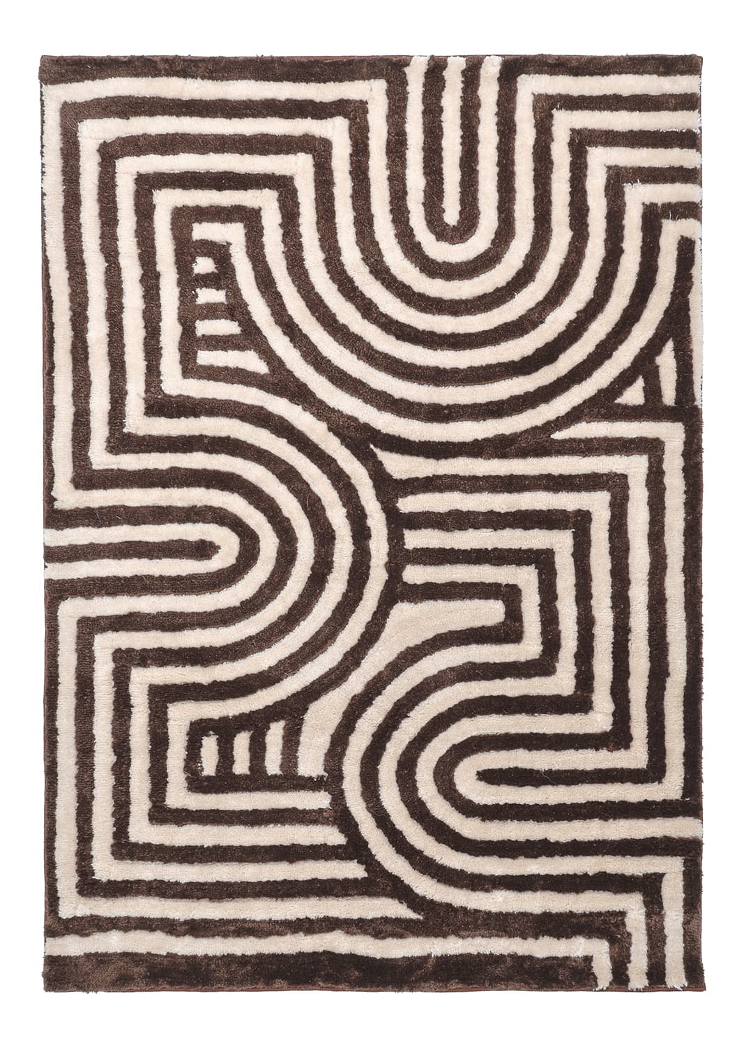 Ryamattor - Volos (creme/brun) (Storlek: 80 x 150 cm)