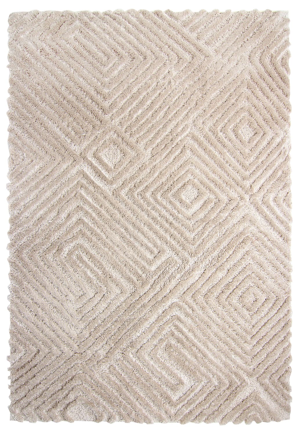 Ryamattor - Monti (beige) (Storlek: 140 x 200 cm)