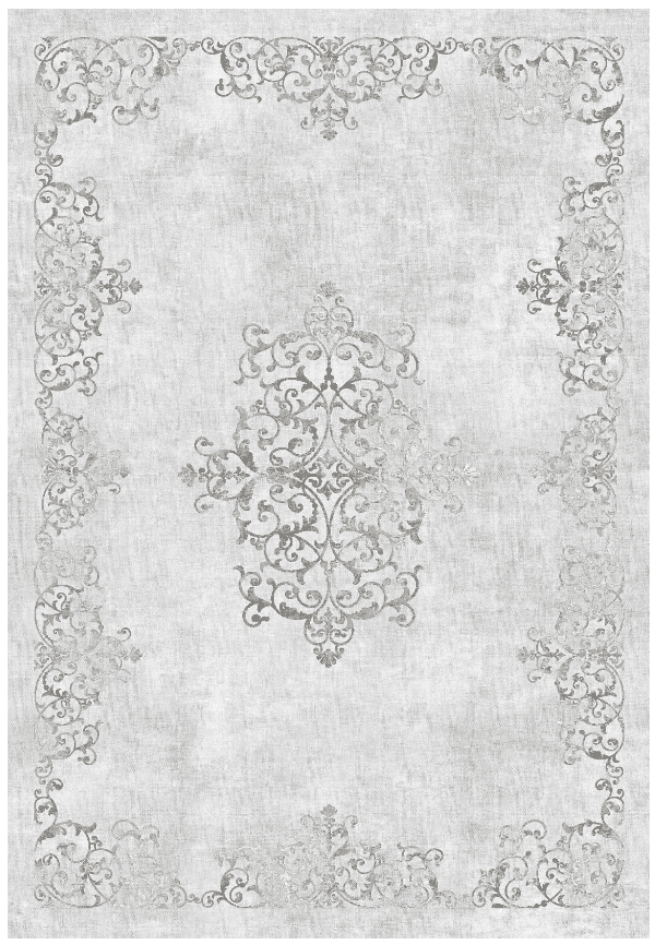 Wiltonmatta - Santi (ljusgrå) (Storlek: 80 x 150 cm)
