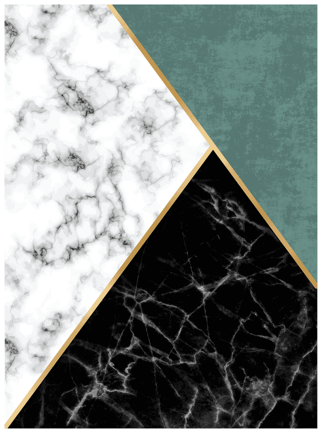 Wiltonmatta - Savino (svart/vit/grön) (Storlek: 200 x 280 cm)