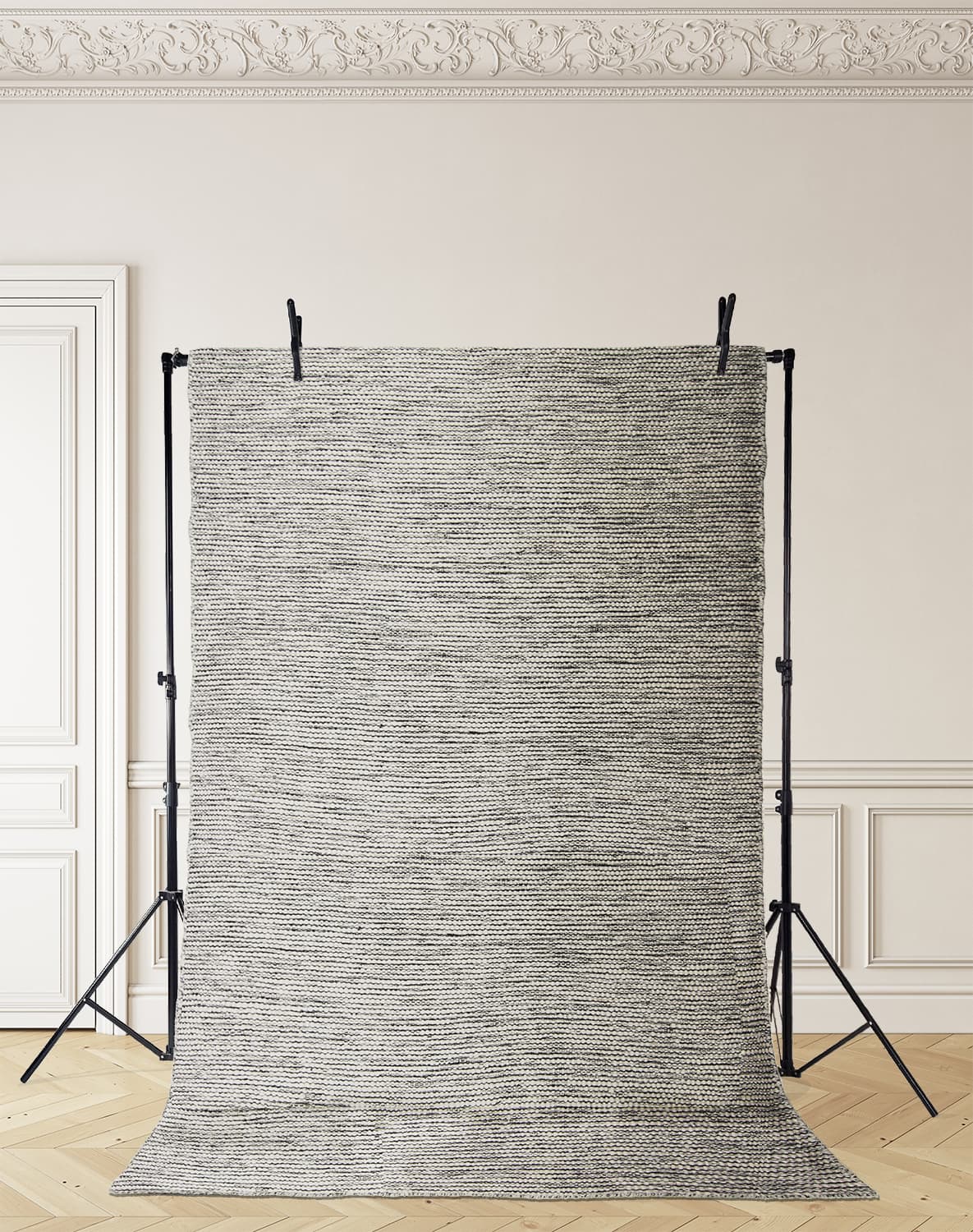 Ullmatta - Otago (grå/svart) (Storlek: 200 x 290 cm)