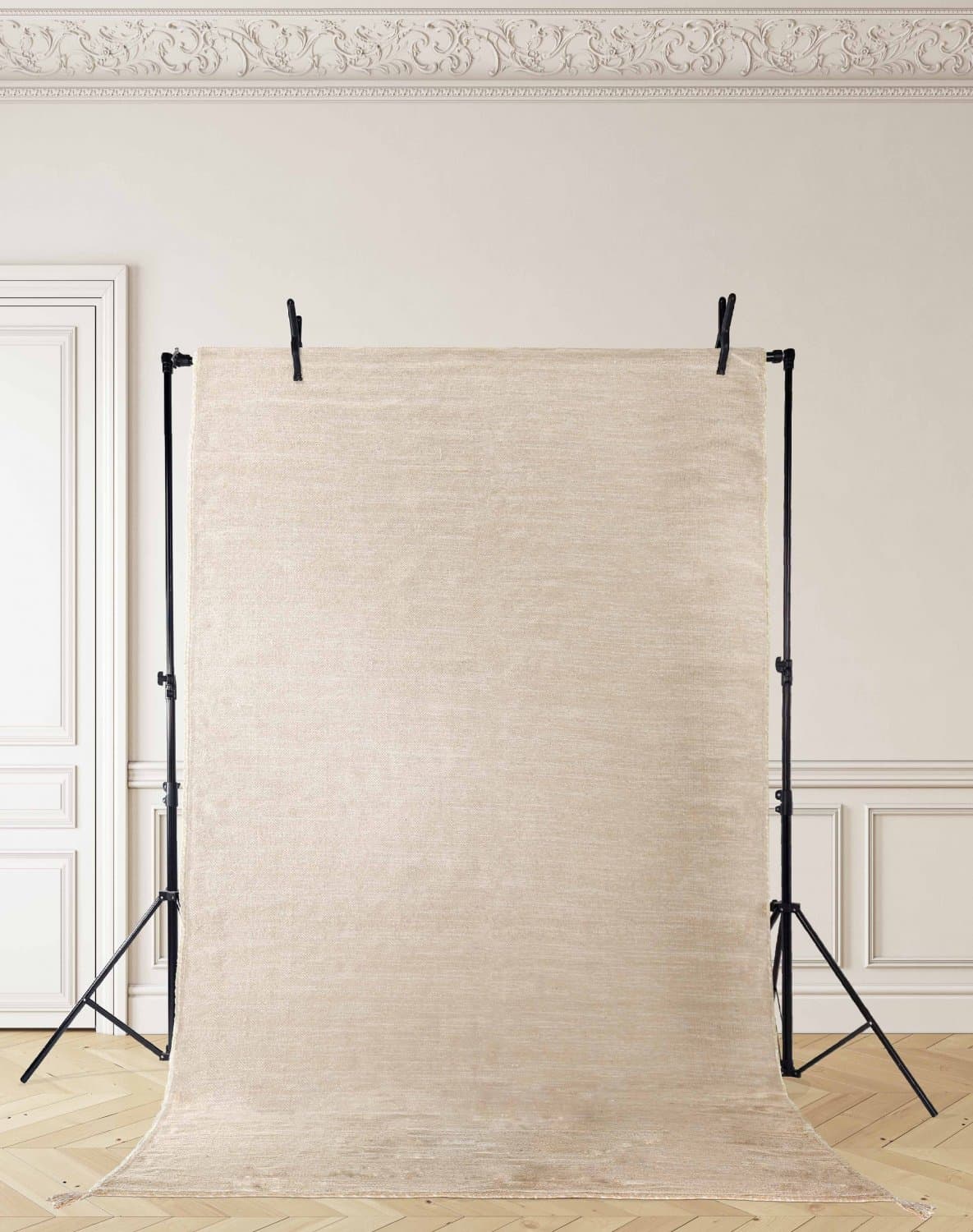 Bomullsmatta - Monte (beige) (Storlek: 80 x 150 cm)