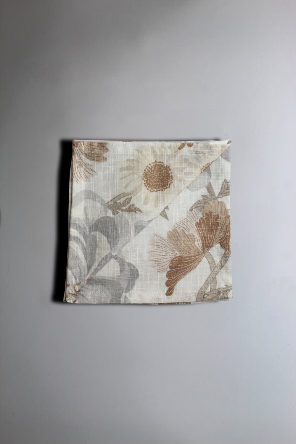 Servetter - 4-pack tygservetter Serena (grå/beige) (Storlek: 40 x 40 cm)