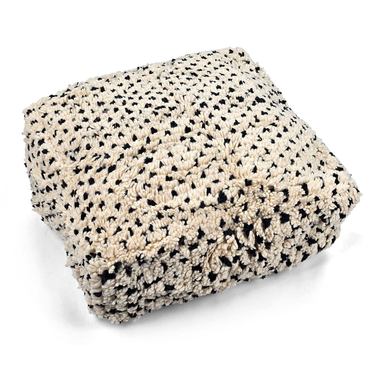 Sittpuff - Marockansk Beni Ourain 037 (Storlek: 60 x 60 cm)