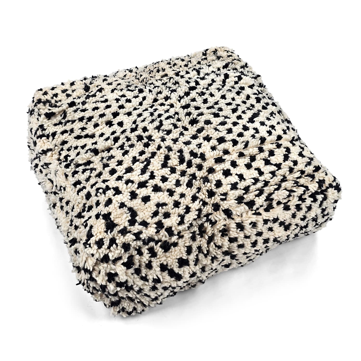 Sittpuff - Marockansk Beni Ourain 057 (Storlek: 60 x 60 cm)