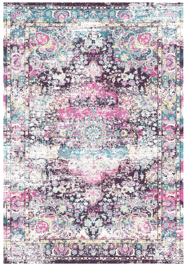 Wiltonmatta - Jedaida (rosa/multi) (Storlek: 200 x 280 cm)