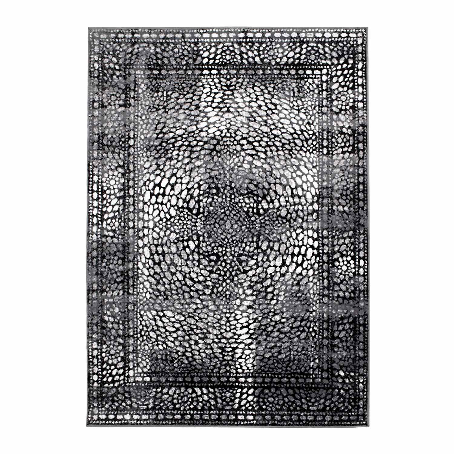 Wiltonmatta - Jadida (svart) (Storlek: 80 x 150 cm)