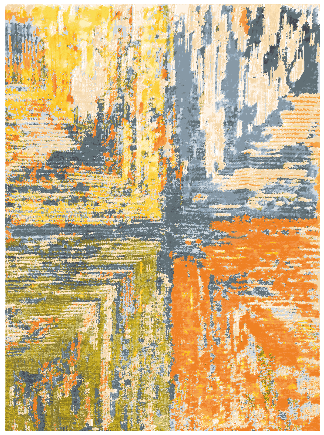 Wiltonmatta - Tizzano (orange/multi) (Storlek: 200 x 280 cm)