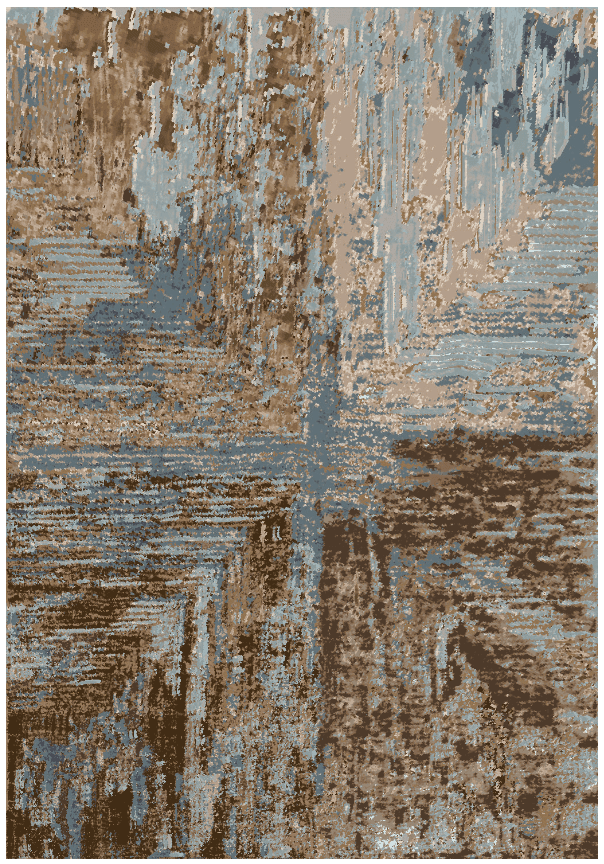 Wiltonmatta - Tizzano (blå/multi) (Storlek: 160 x 230 cm)