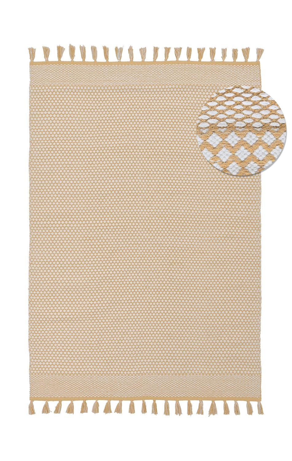 Trasmatta - Vinga (senapsgul) (Storlek: 60 x 120 cm)