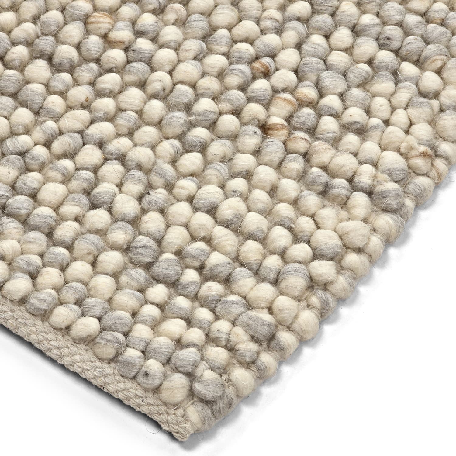 Ullmatta - Avafors Wool Bubble (grå/beige) (Storlek: 80 x 150 cm)