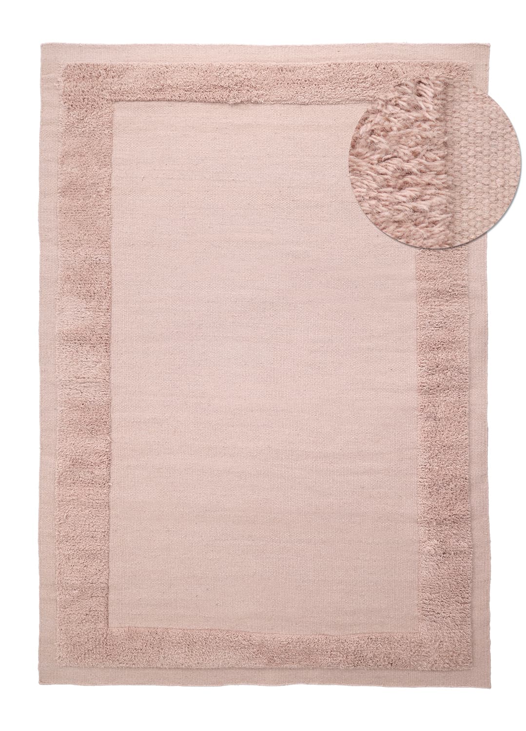 Ullmatta - Beja (dimrosa) (Storlek: 160 x 230 cm)