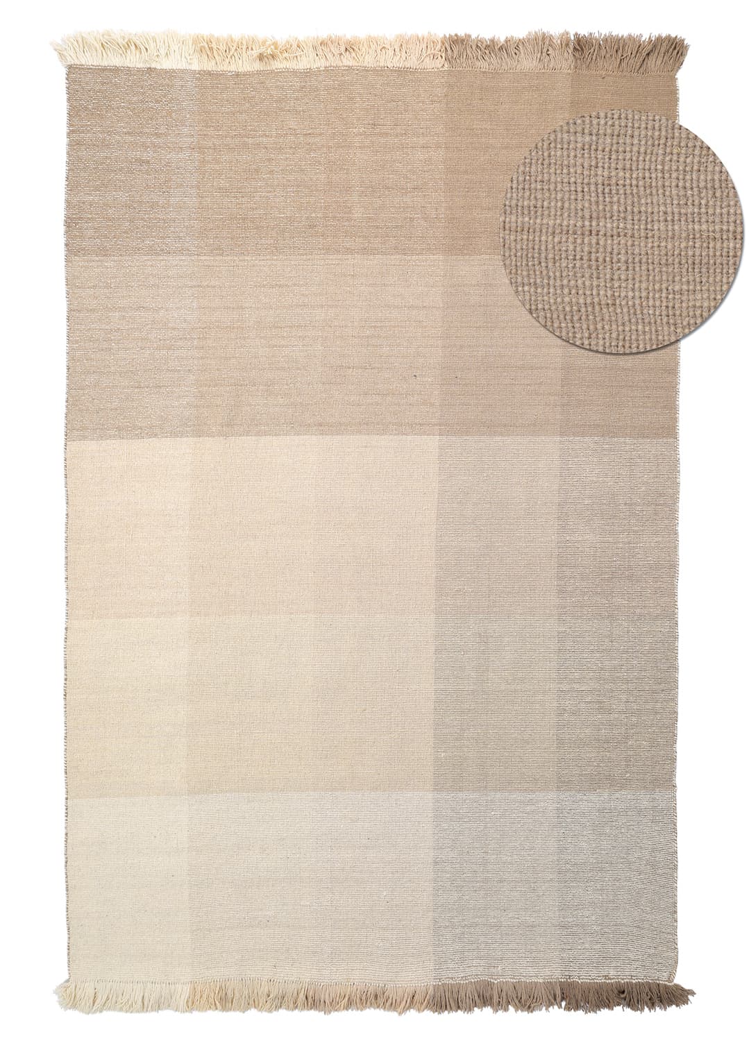 Ullmatta - Chaves (beige) (Storlek: 80 x 150 cm)