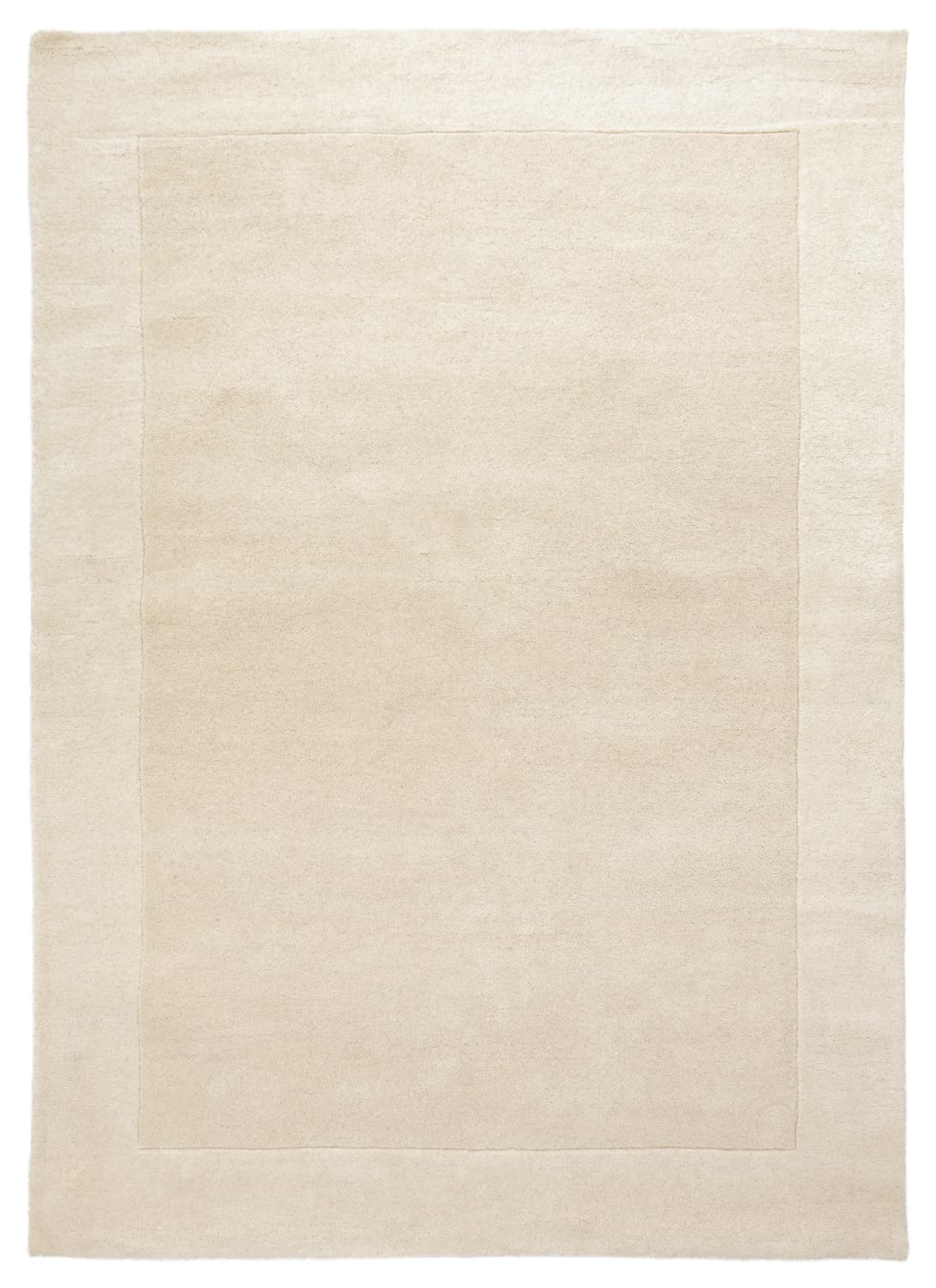 Ullmatta - Gaya Hand Tufted Wool Premium (creme/vit) (Storlek: 200 x 290 cm)