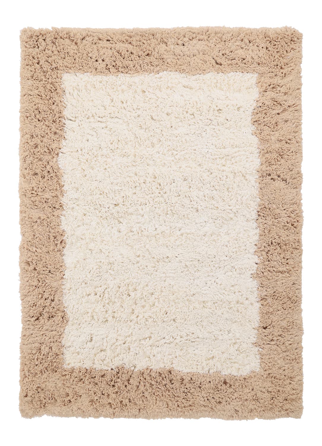 Ullmatta - Khenifra Handknot Wool Premium (creme/beige) (Storlek: 160 x 230 cm)