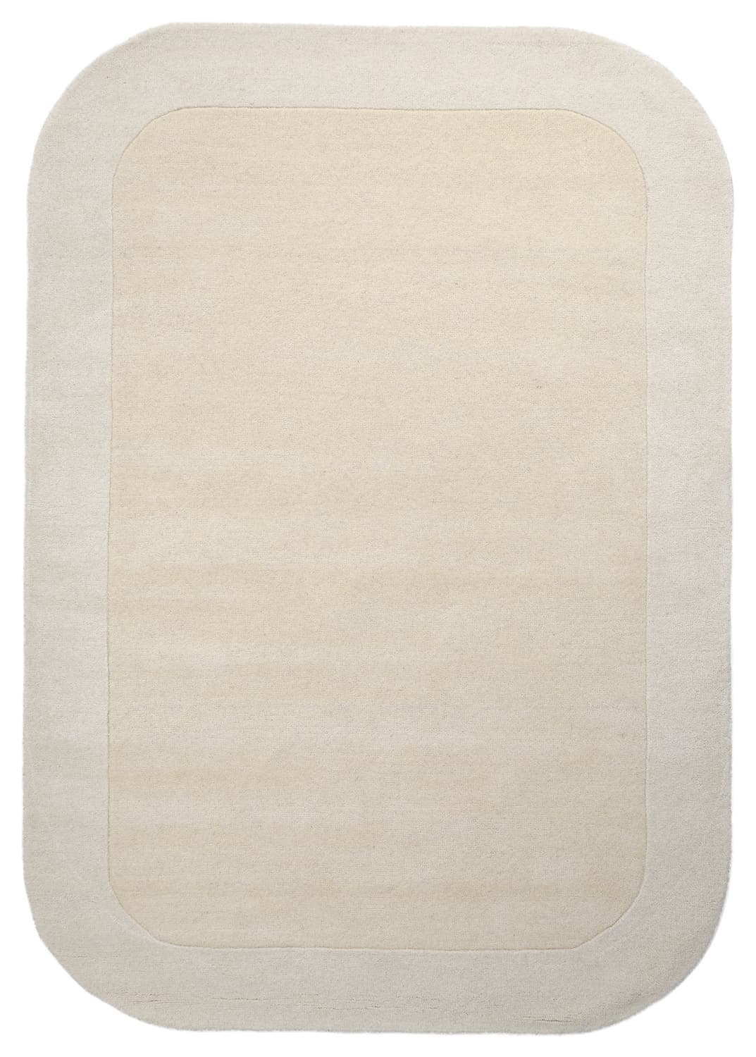 Ullmatta - Puri Hand Tufted Wool Premium (creme/vit) (Storlek: 240 x 340 cm)