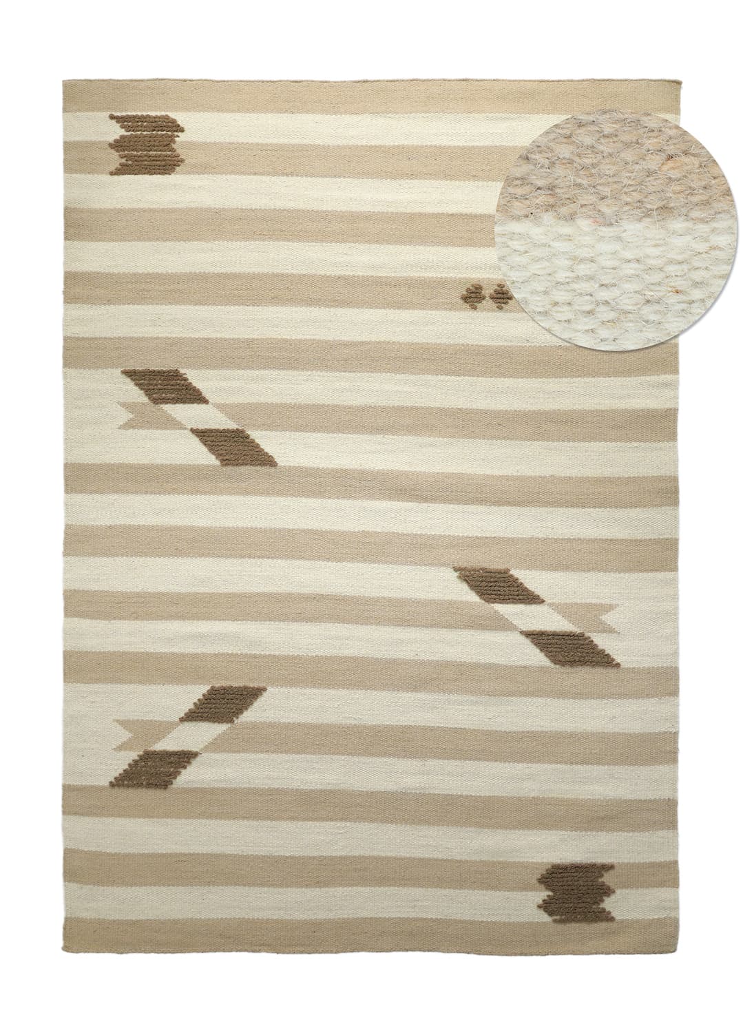 Ullmatta - Serpa (creme) (Storlek: 80 x 150 cm)
