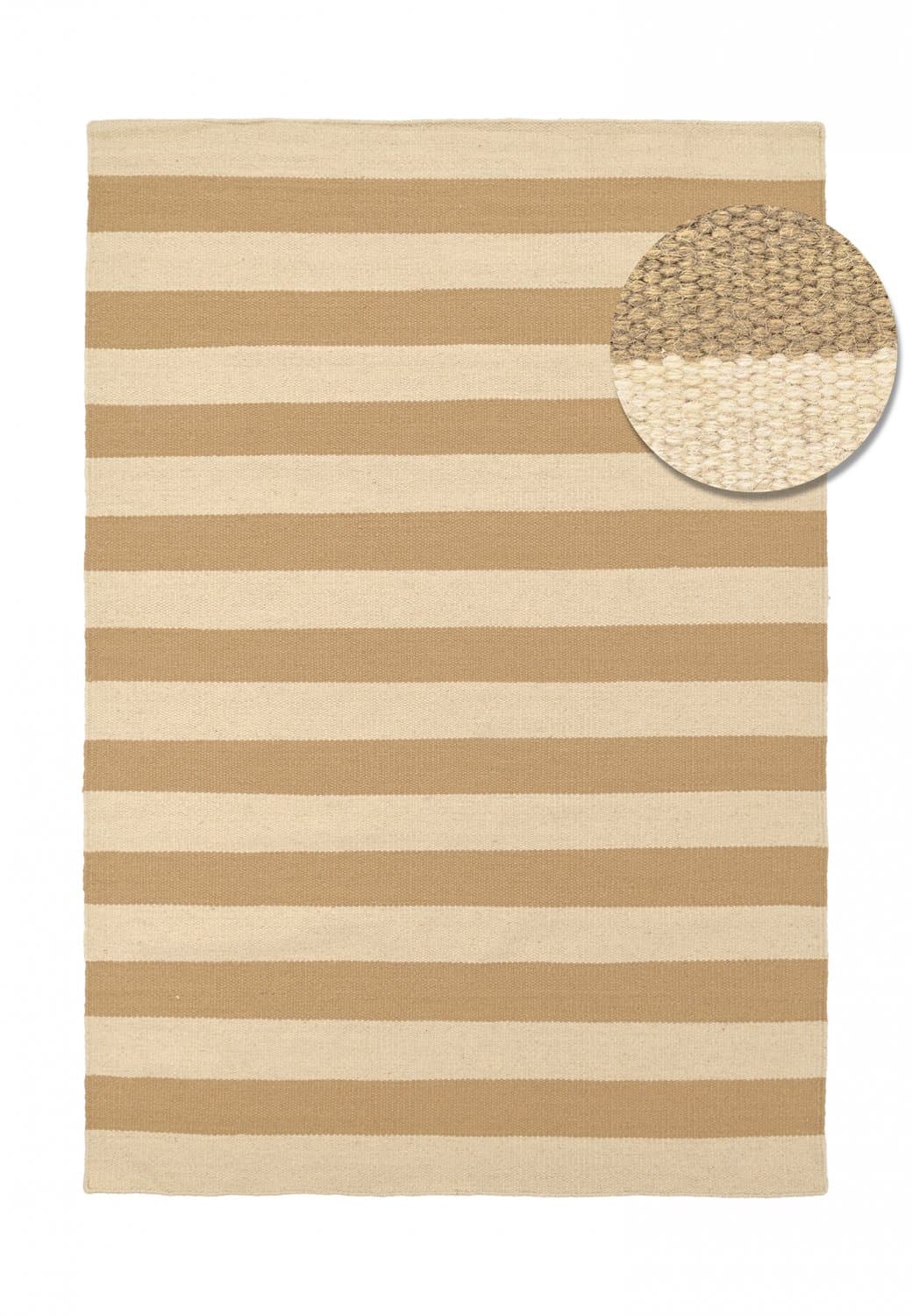Ullmatta - Torquay (vit/beige) (Storlek: 240 x 340 cm)
