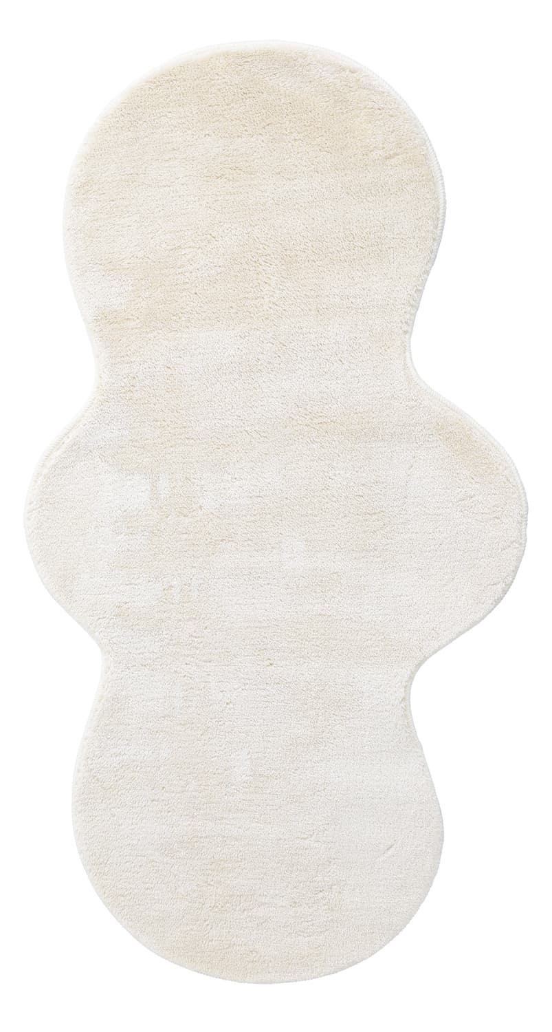 Vågig Gångmatta - Aranga Super Soft Fur (beige) (Storlek: 80 x 150 cm)