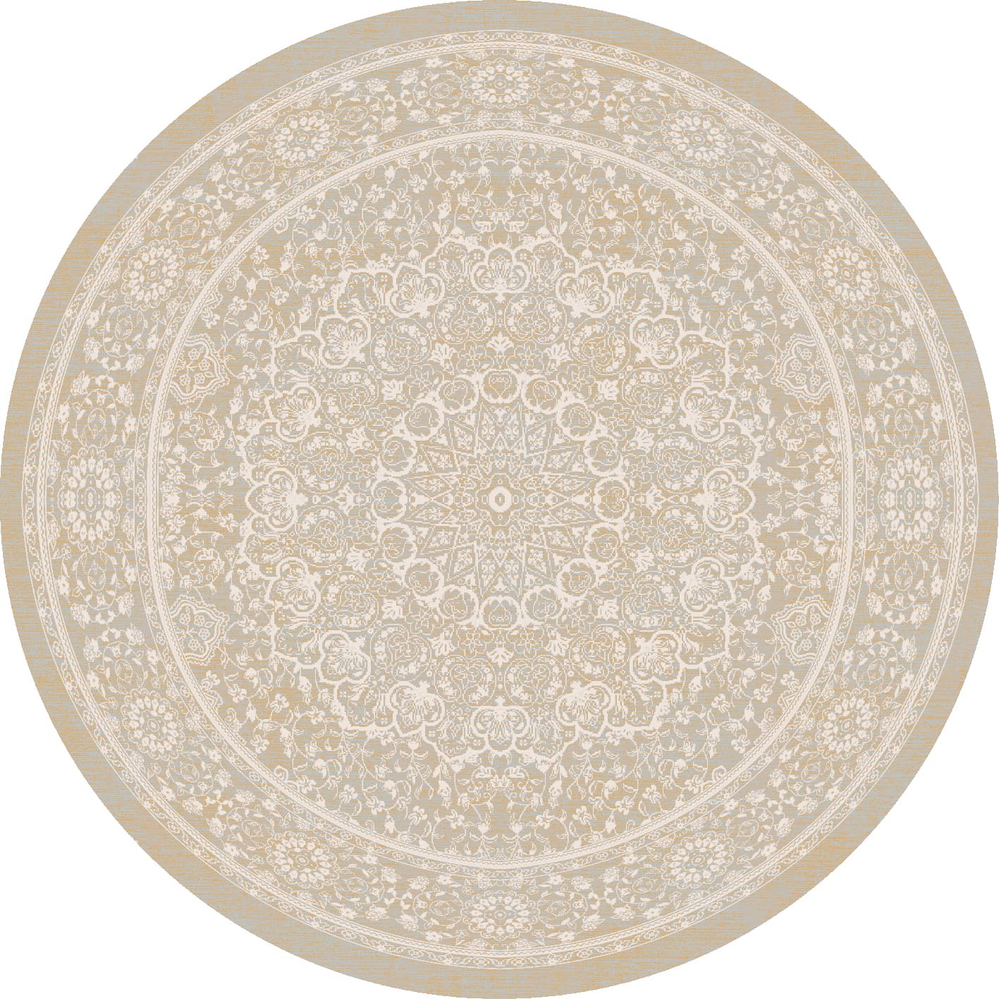 Rund matta - Vivian (beige) (Storlek: Ø 200 cm)