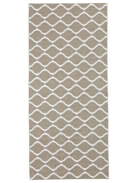 Plastmattor - Horredsmattan Wave (beige) (Storlek: 70 x 250 cm)