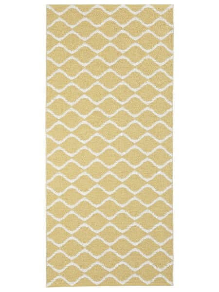 Plastmattor - Horredsmattan Wave (gul) (Storlek: 150 x 200 cm)