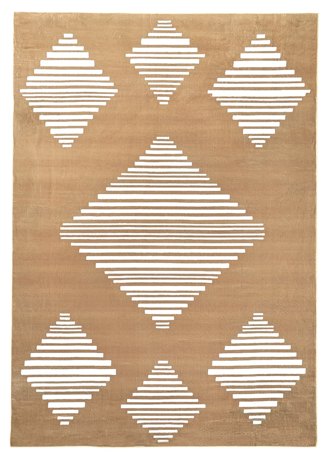 Wiltonmatta - Carmen (brun/vit) (Storlek: 200 x 280 cm)