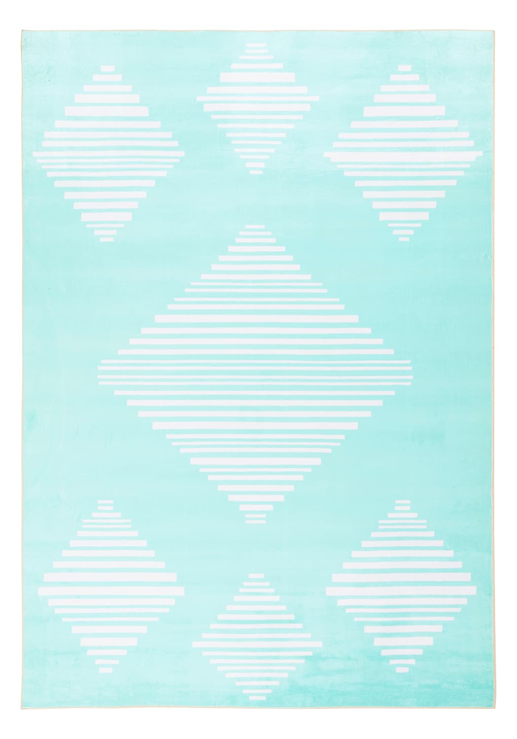 Wiltonmatta - Carmen (ljusblå/vit) (Storlek: 200 x 280 cm)