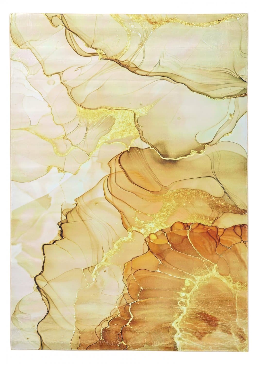 Wiltonmatta - Etienne (beige/guld) (Storlek: 240 x 340 cm)