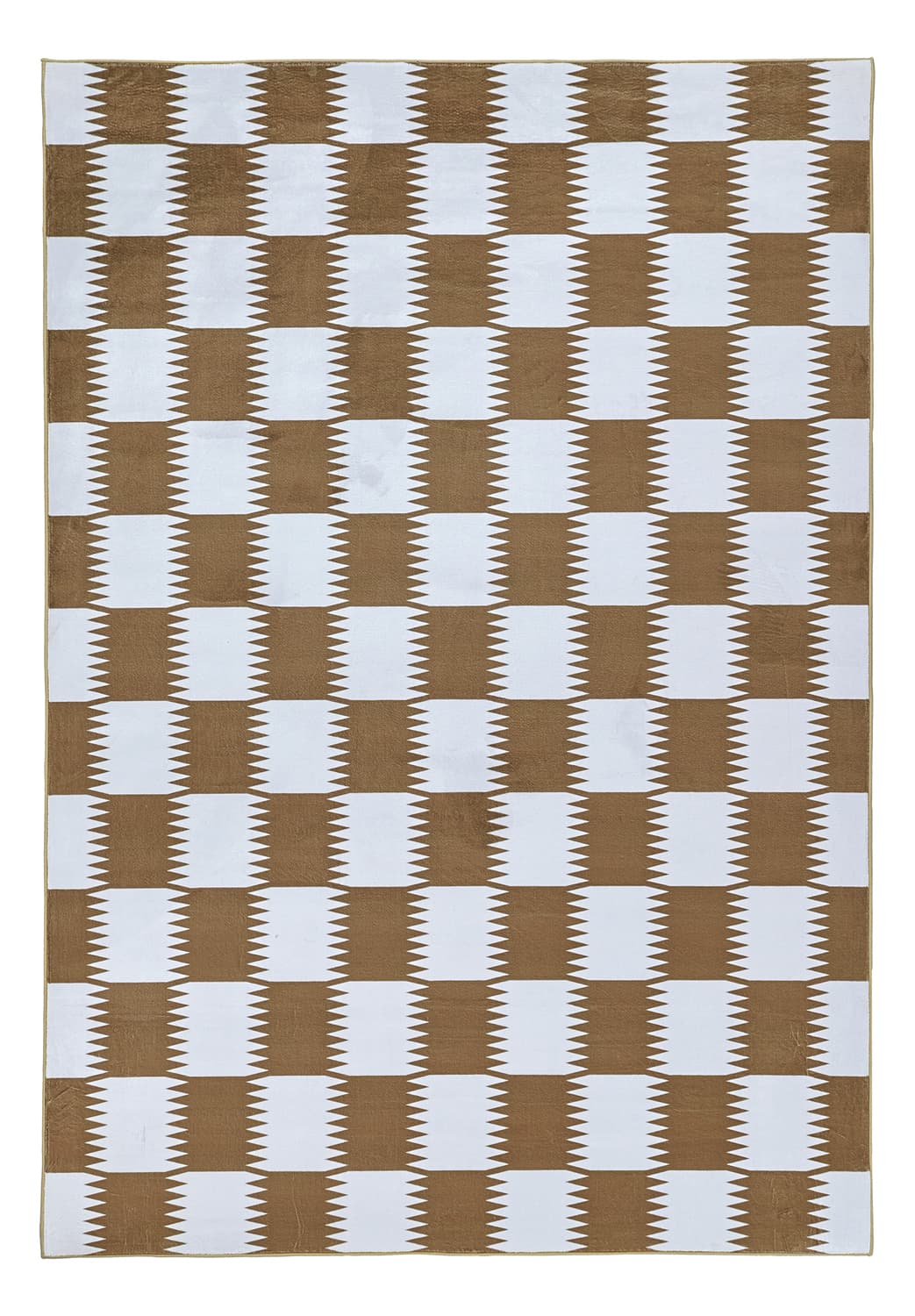 Wiltonmatta - Gobi (brun/vit) (Storlek: 200 x 280 cm)