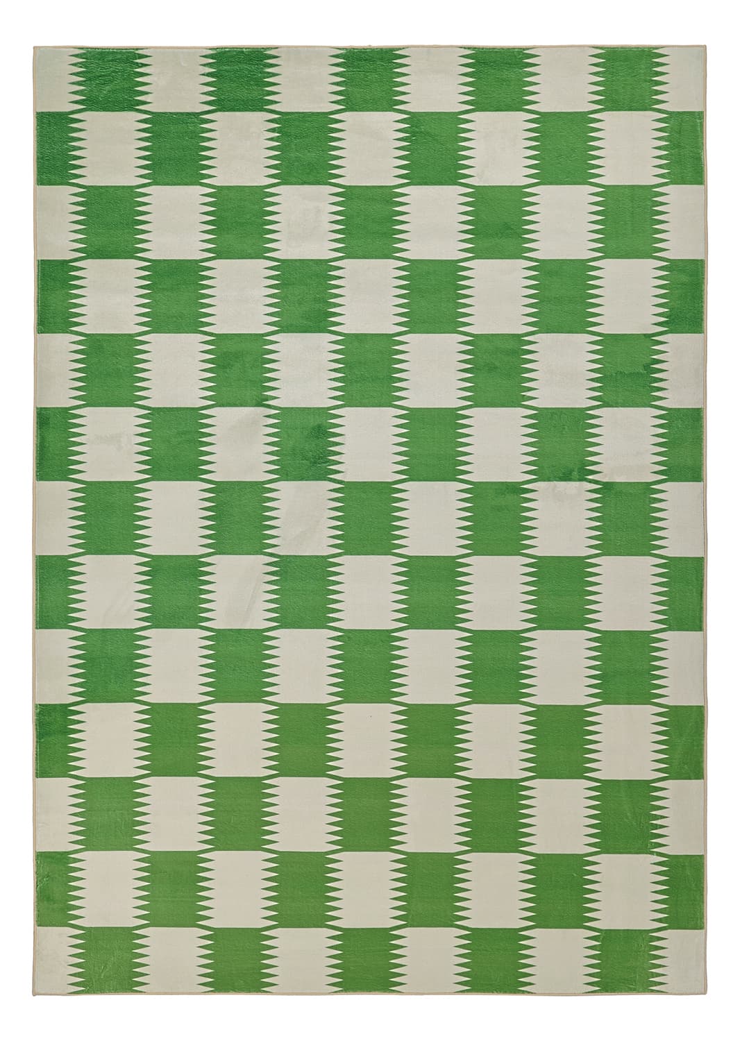 Wiltonmatta - Gobi (grön/vit) (Storlek: 200 x 280 cm)